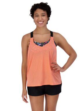 ZeroXposure Women's 2 Piece Tankini Swimsuit Set Size Small NWT
